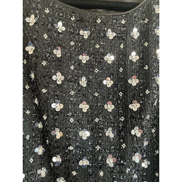 Anthropologie Endless Rose Premium Floral Embellishment Tweed Mini Dress… - Picture 8 of 13